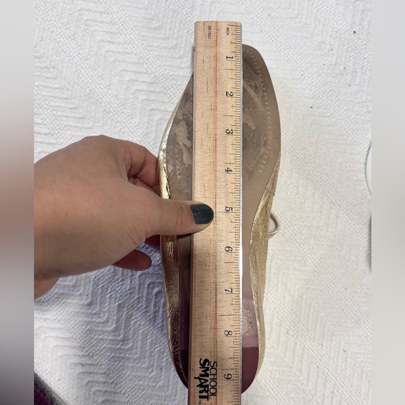 Dolce Vita Metallic Gold Flats - Picture 9 of 15